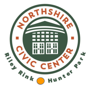 Northshire Civic Center logo. The Civic Center provides space for Riley Rink.